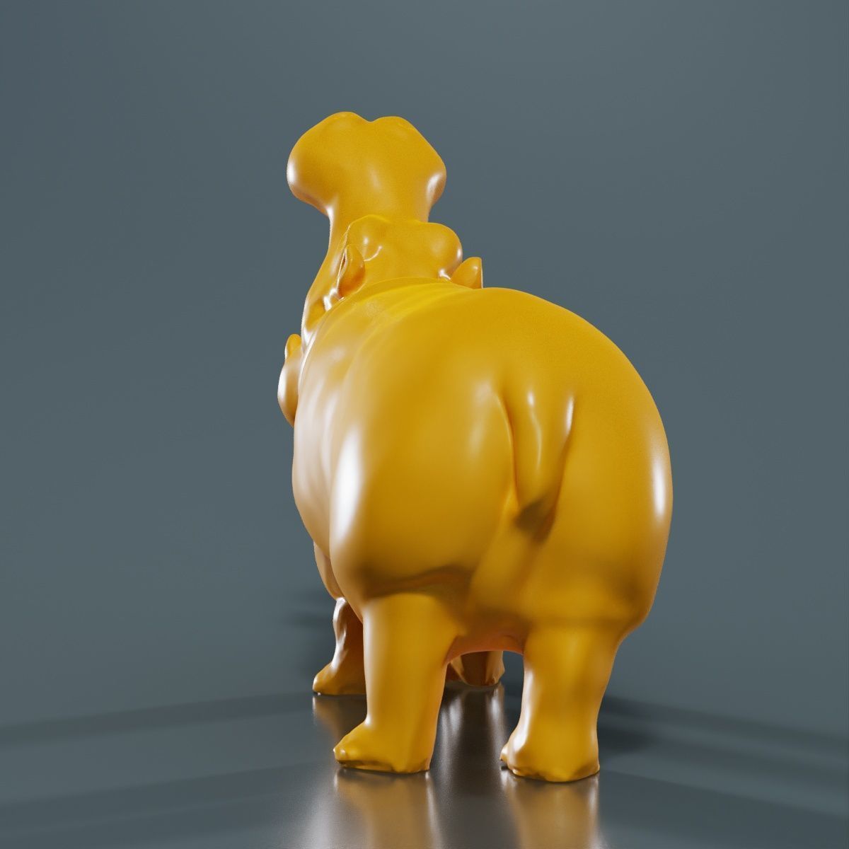 Hippo 3D print model_14