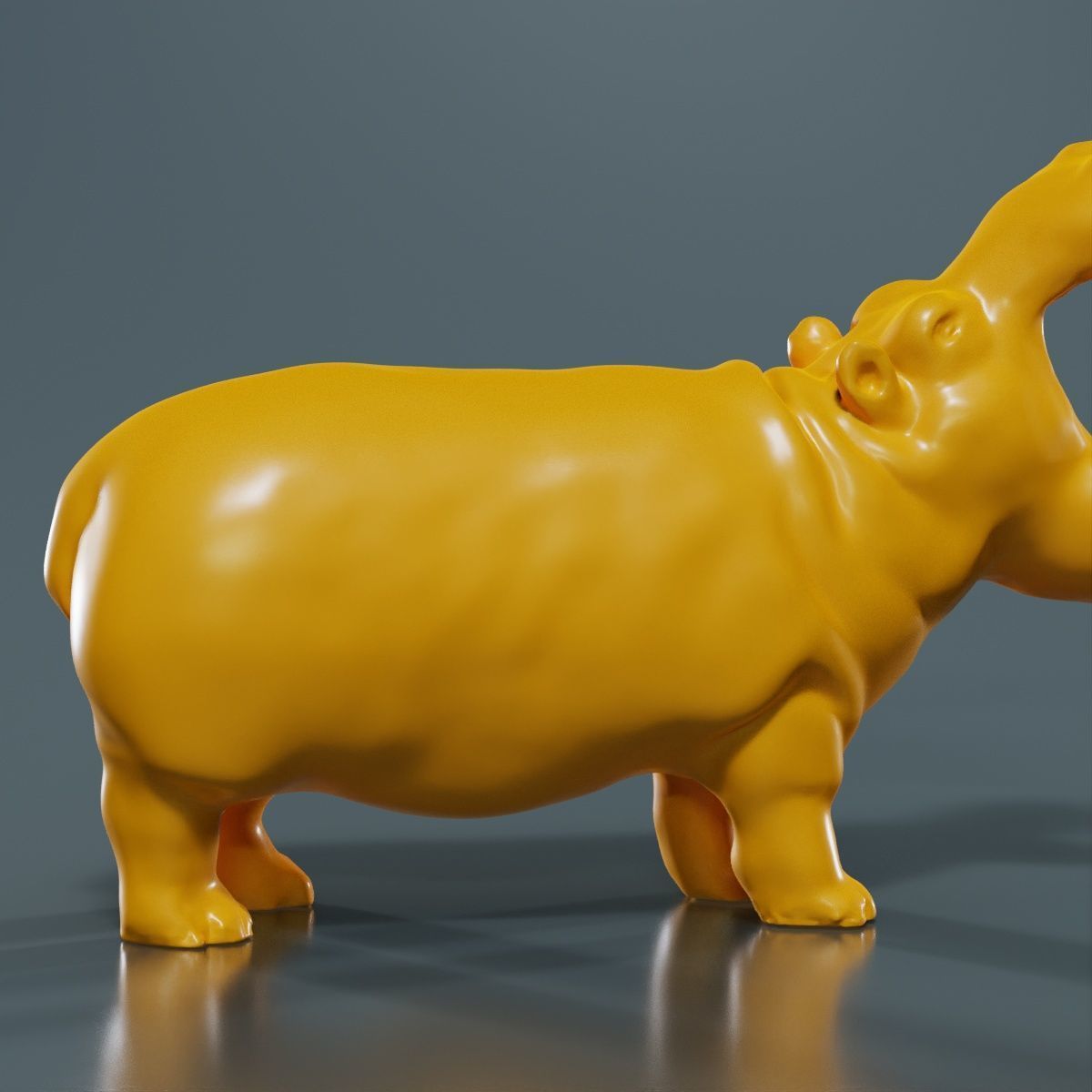 Hippo 3D print model_12