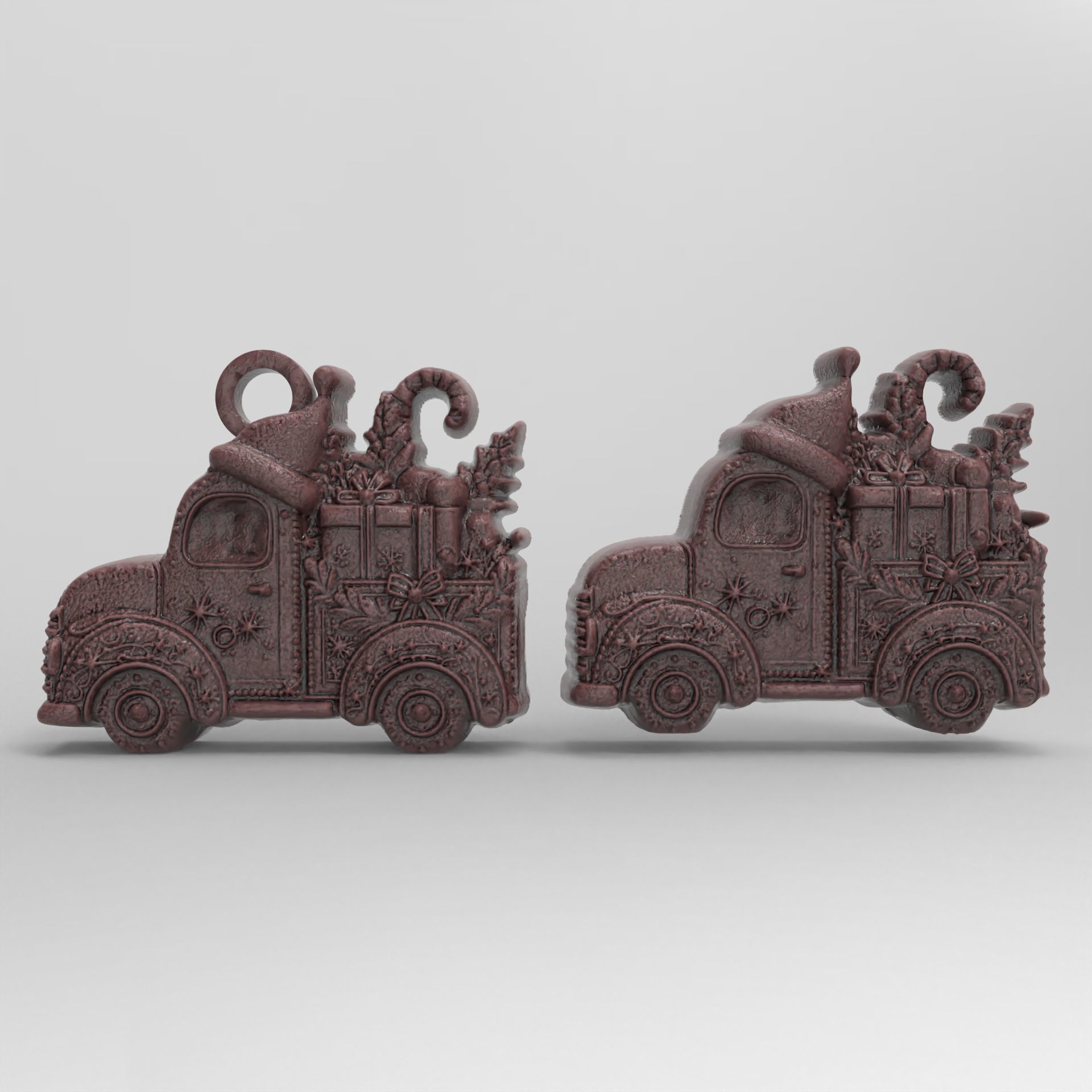 christmas truck decor  3D print model_2