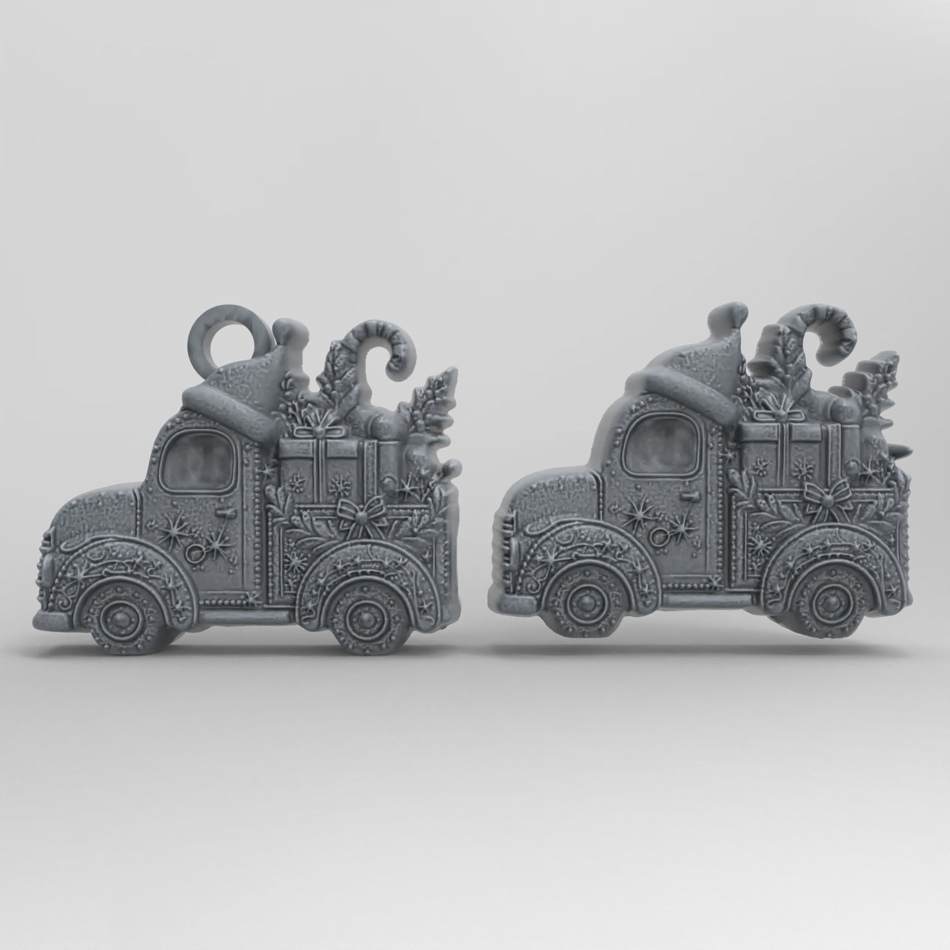 christmas truck decor  3D print model_1
