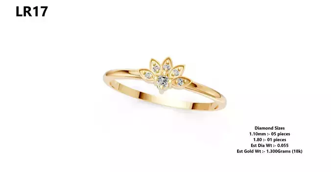 Lightweight Diamond Ring