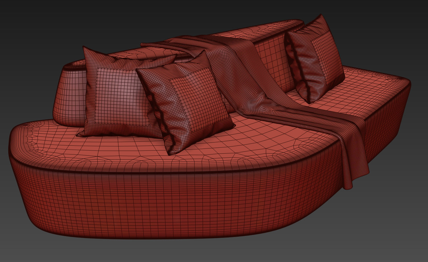 Polar Sofa By Tacchini 3D model_7