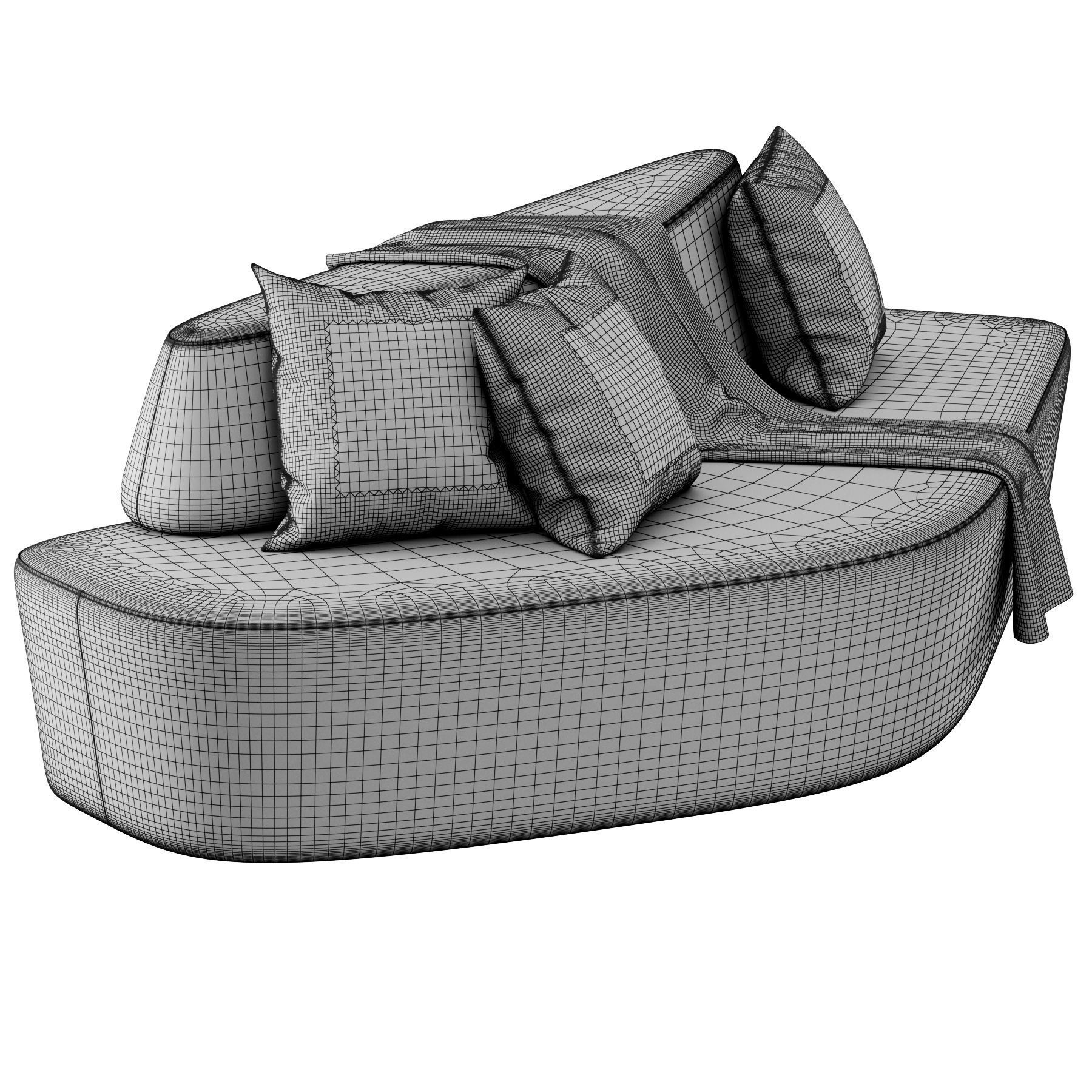 Polar Sofa By Tacchini 3D model_3