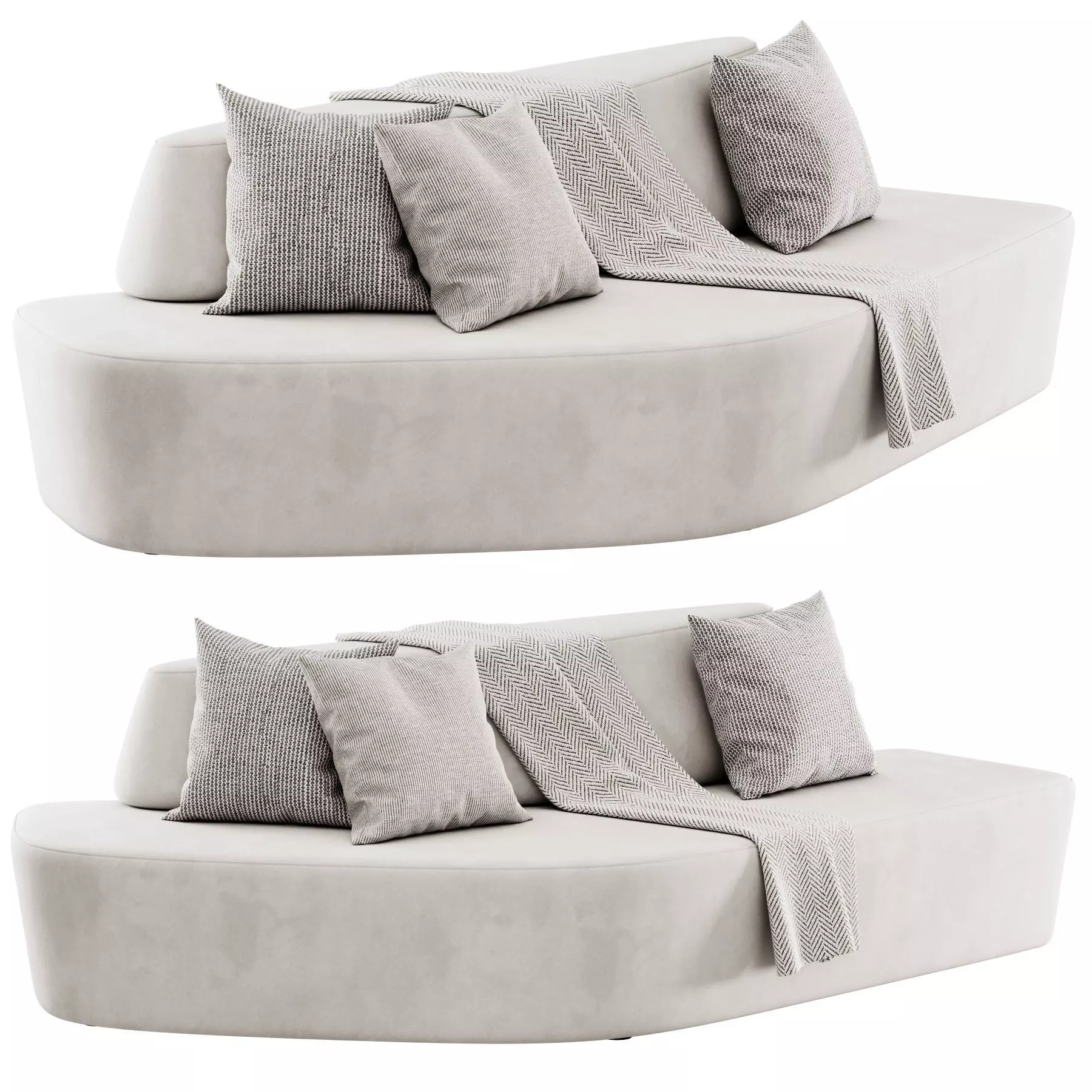 Polar Sofa By Tacchini 3D model_0