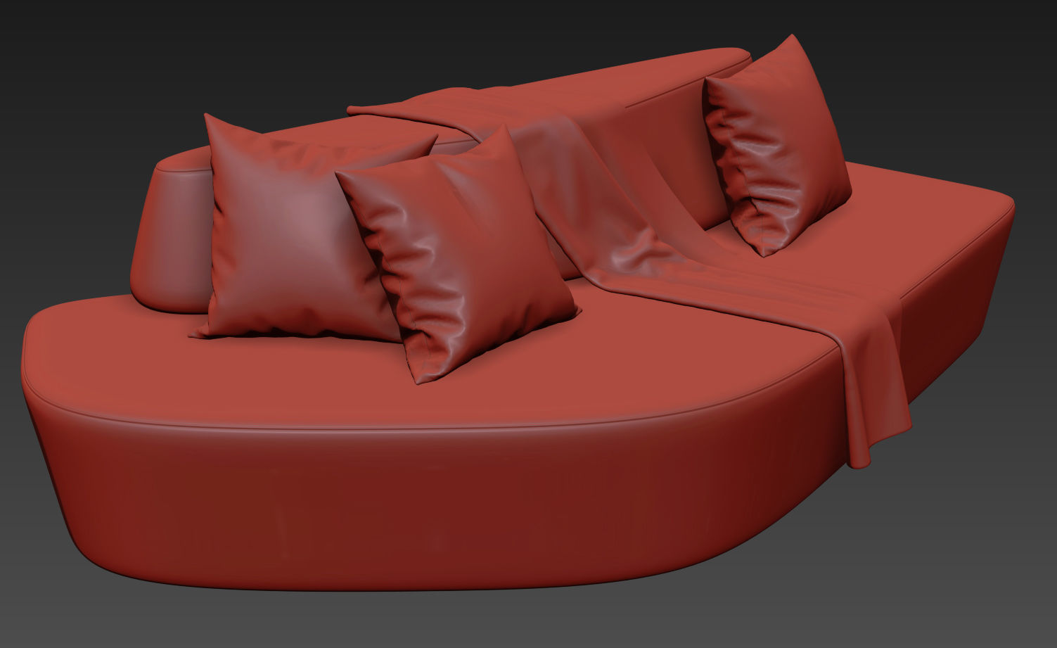 Polar Sofa By Tacchini 3D model_6