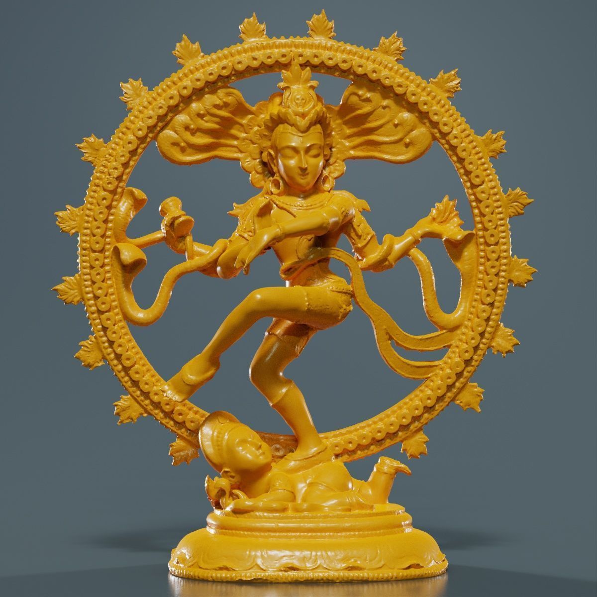 Nataraj Statue 3D print model_9