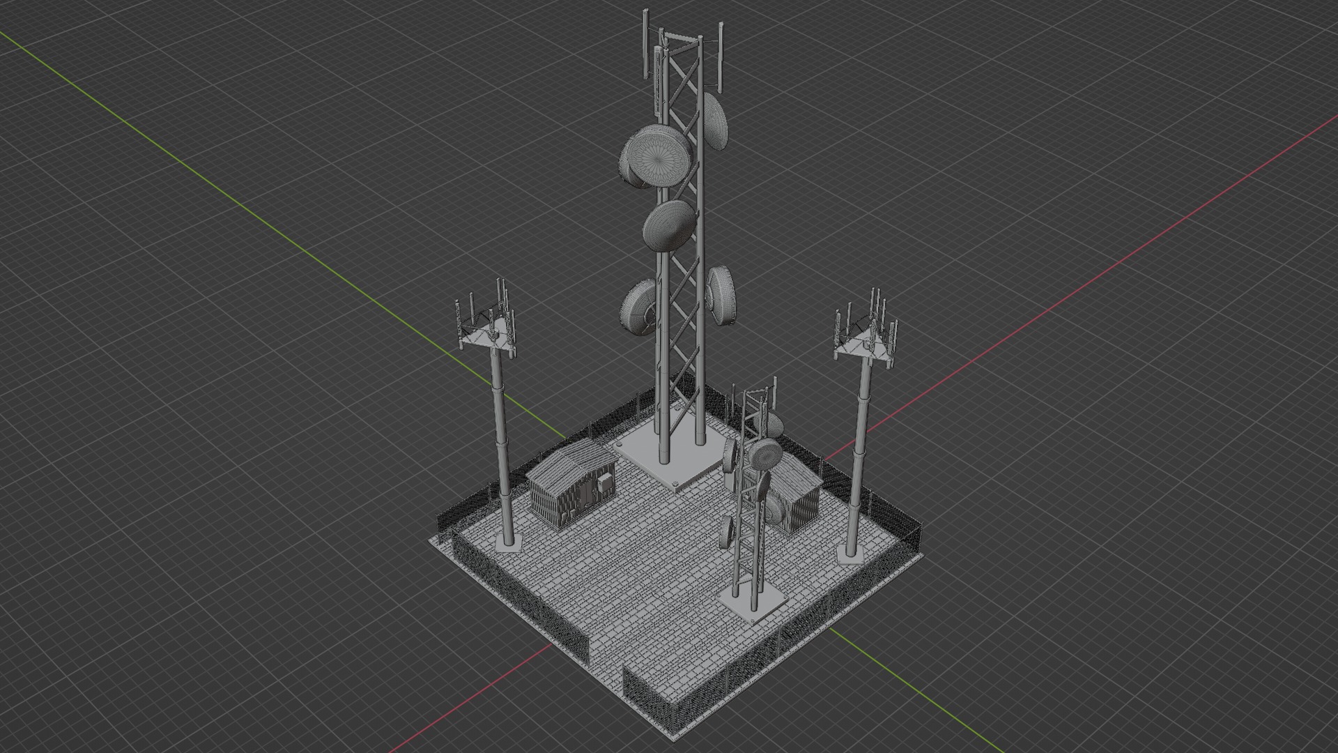 Cell Tower - 3D Print Model 3D print model_13