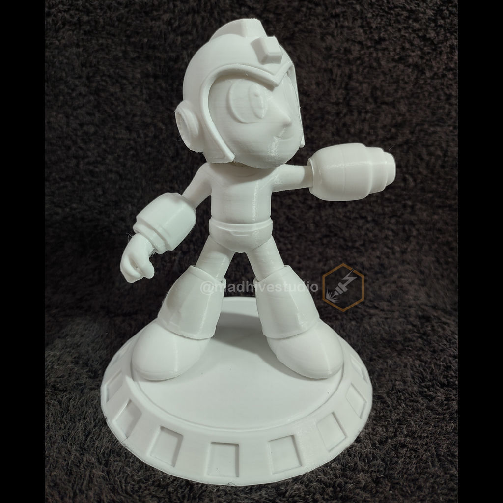 Megaman fan art 3D print model_3
