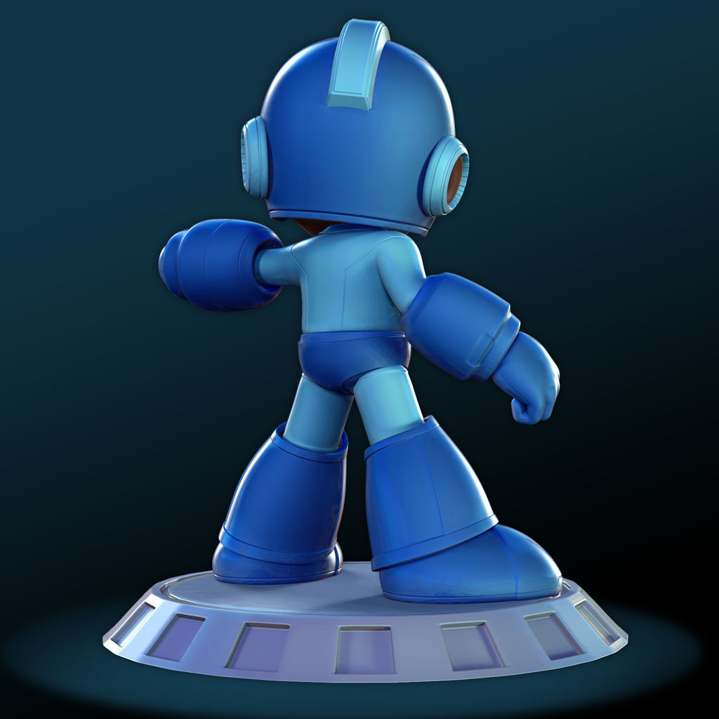 Megaman fan art 3D print model_2