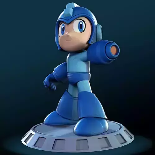Megaman fan art 3D print model