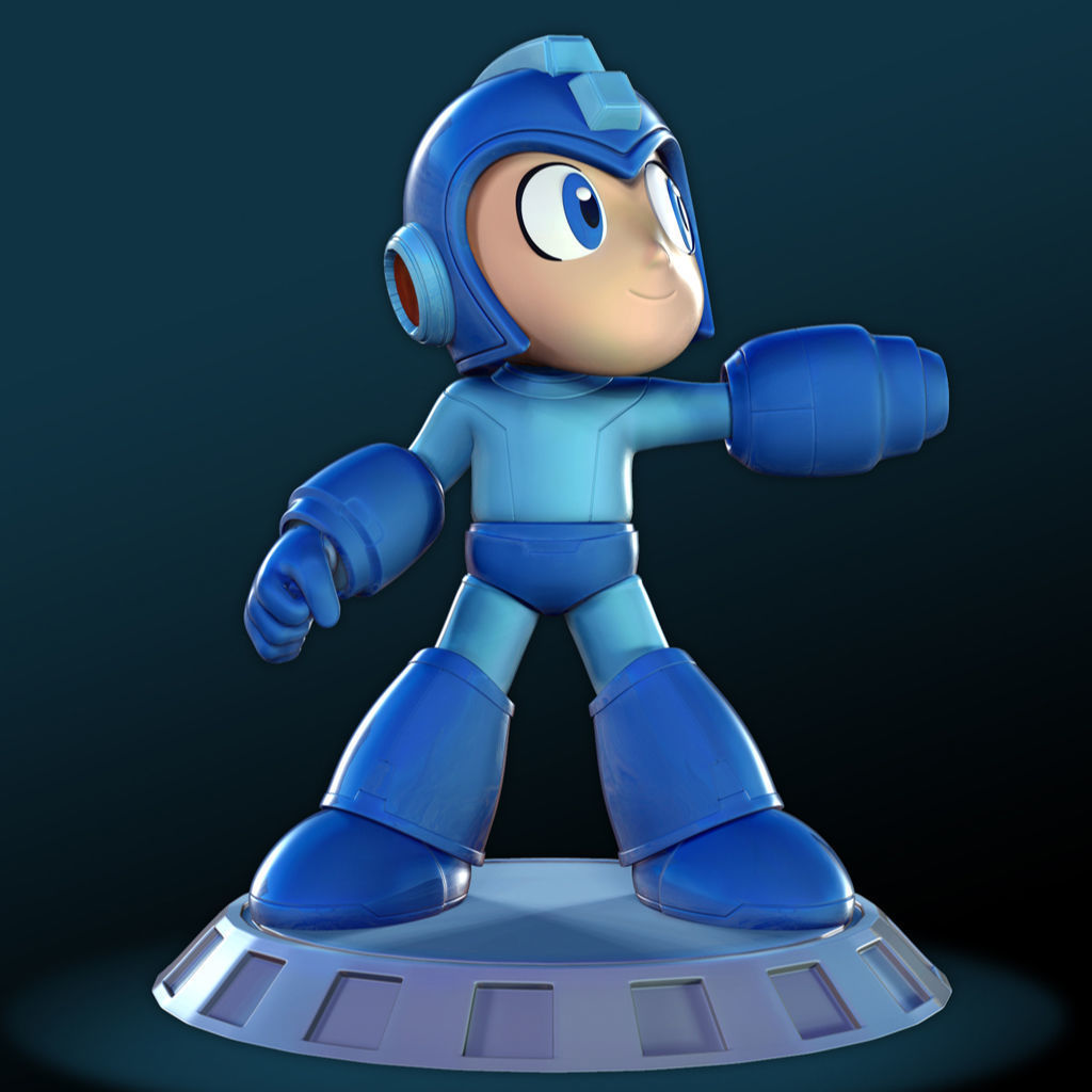 Megaman fan art 3D print model_1