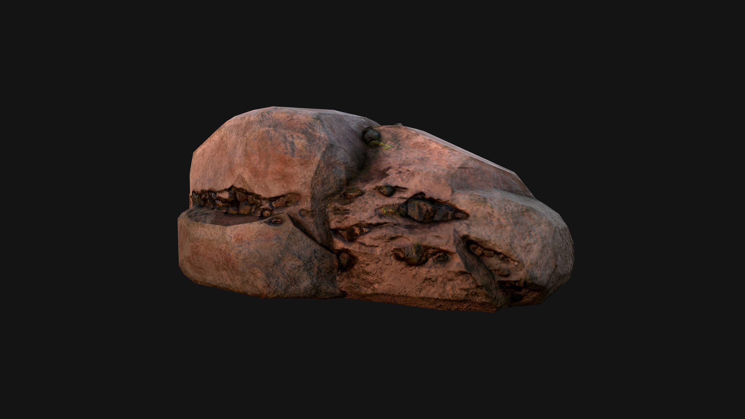Coal Deposits Rocks and Ore Low-poly 3D model_44