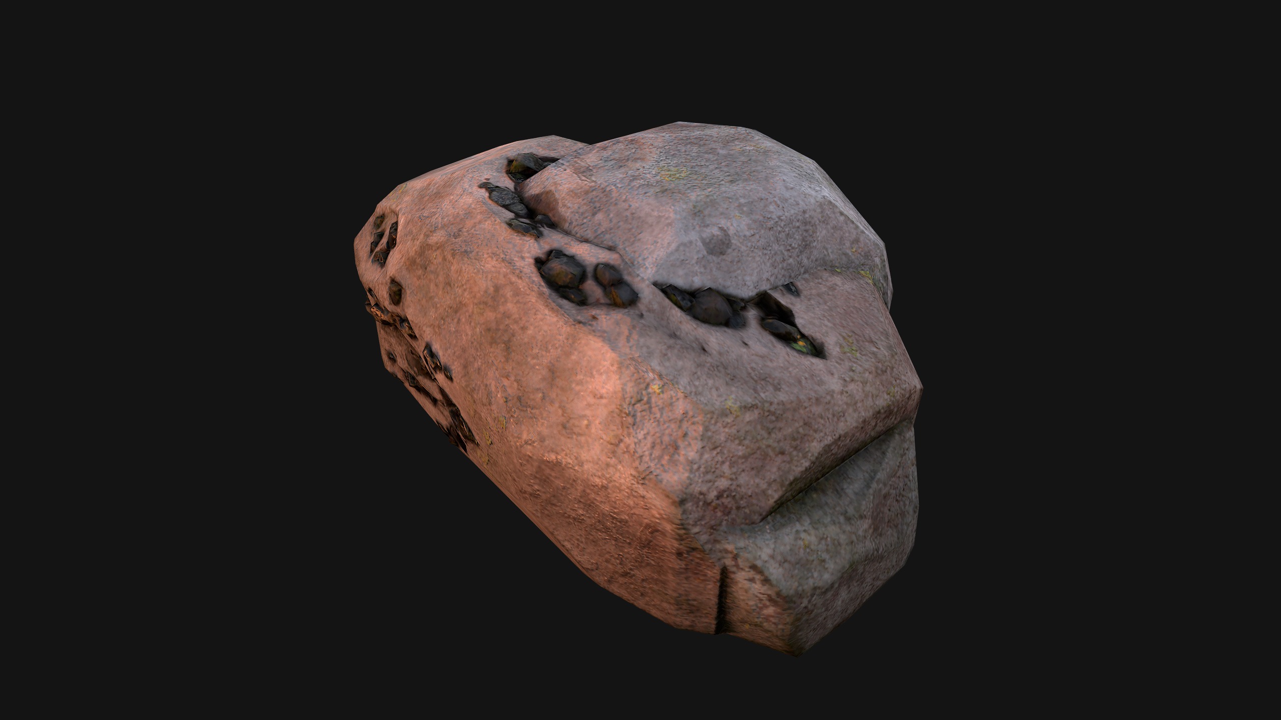 Coal Deposits Rocks and Ore Low-poly 3D model_47