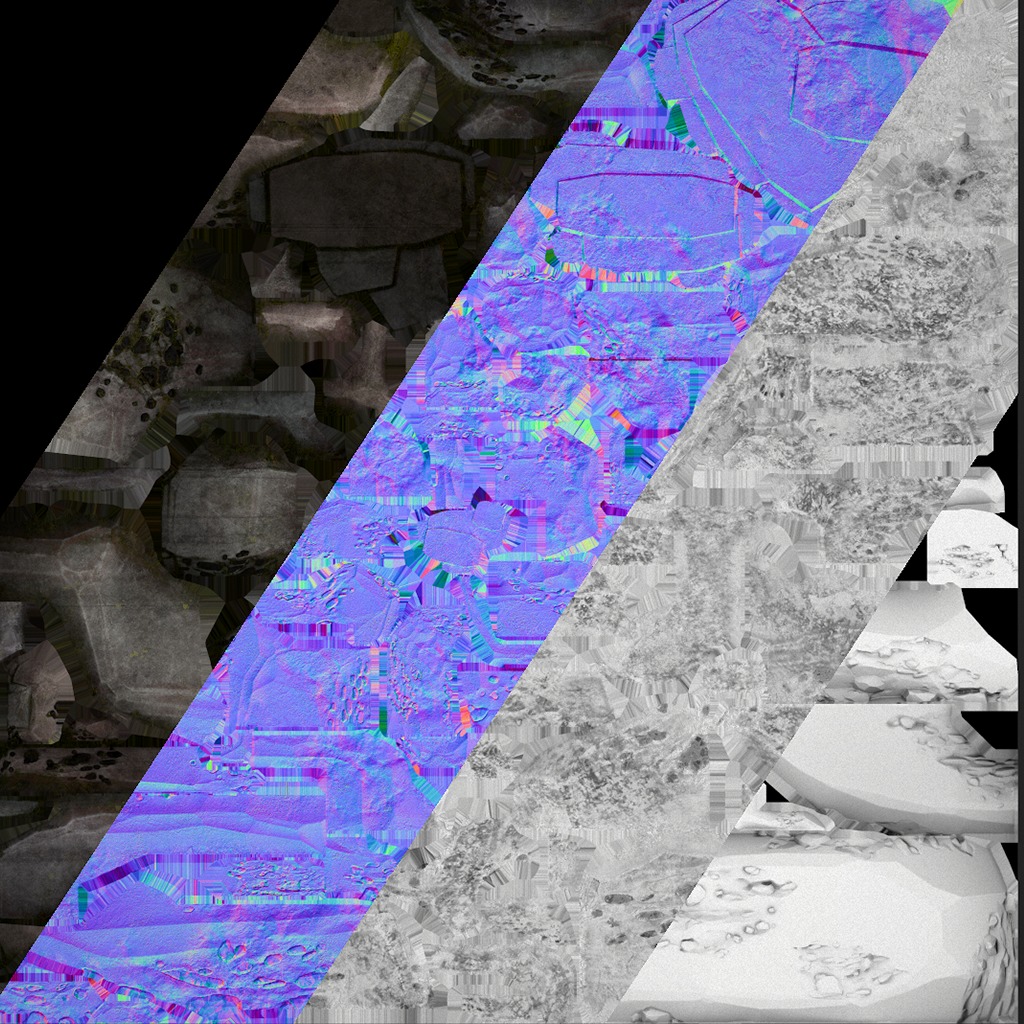 Coal Deposits Rocks and Ore Low-poly 3D model_54