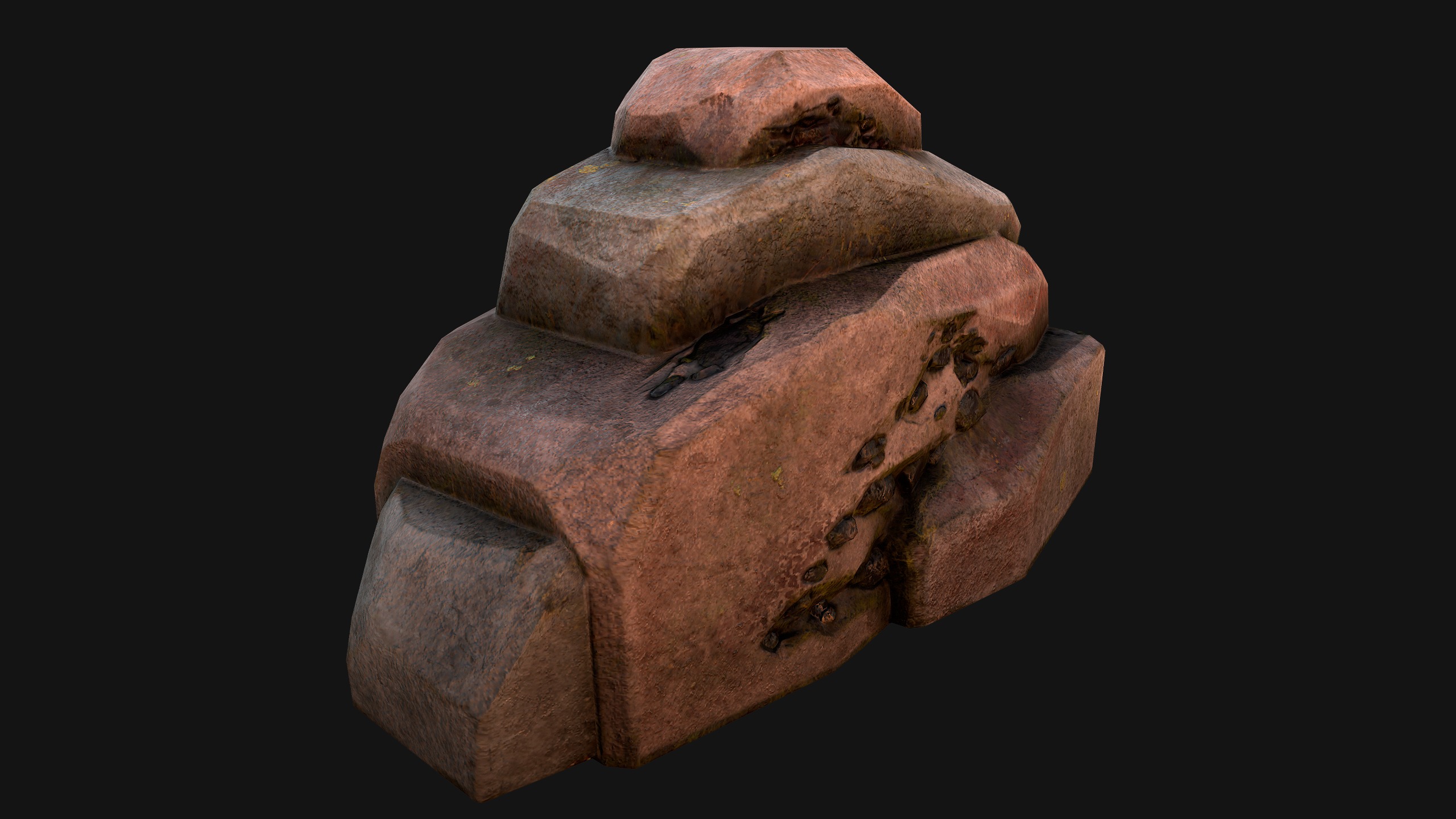 Coal Deposits Rocks and Ore Low-poly 3D model_38