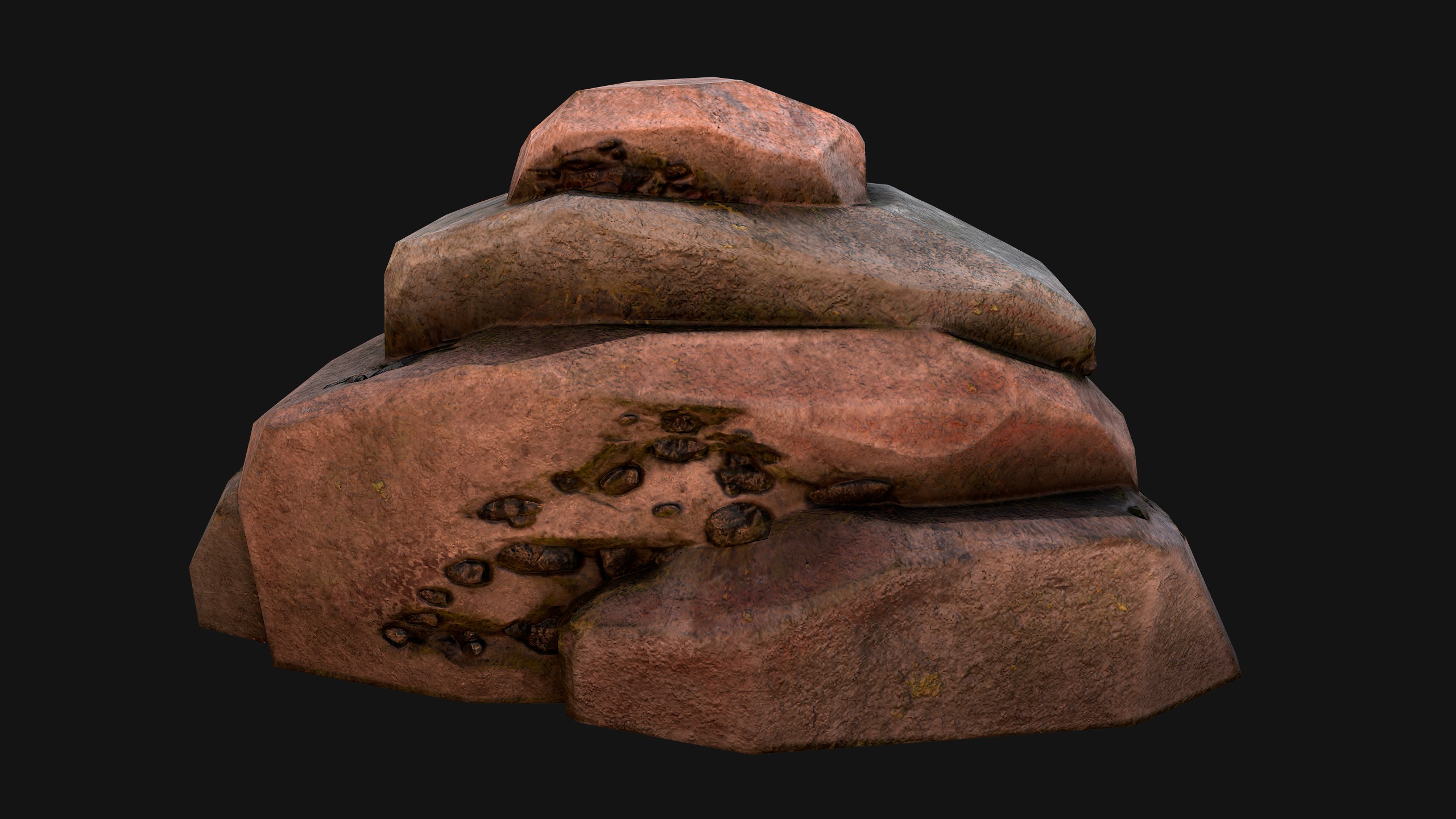 Coal Deposits Rocks and Ore Low-poly 3D model_37