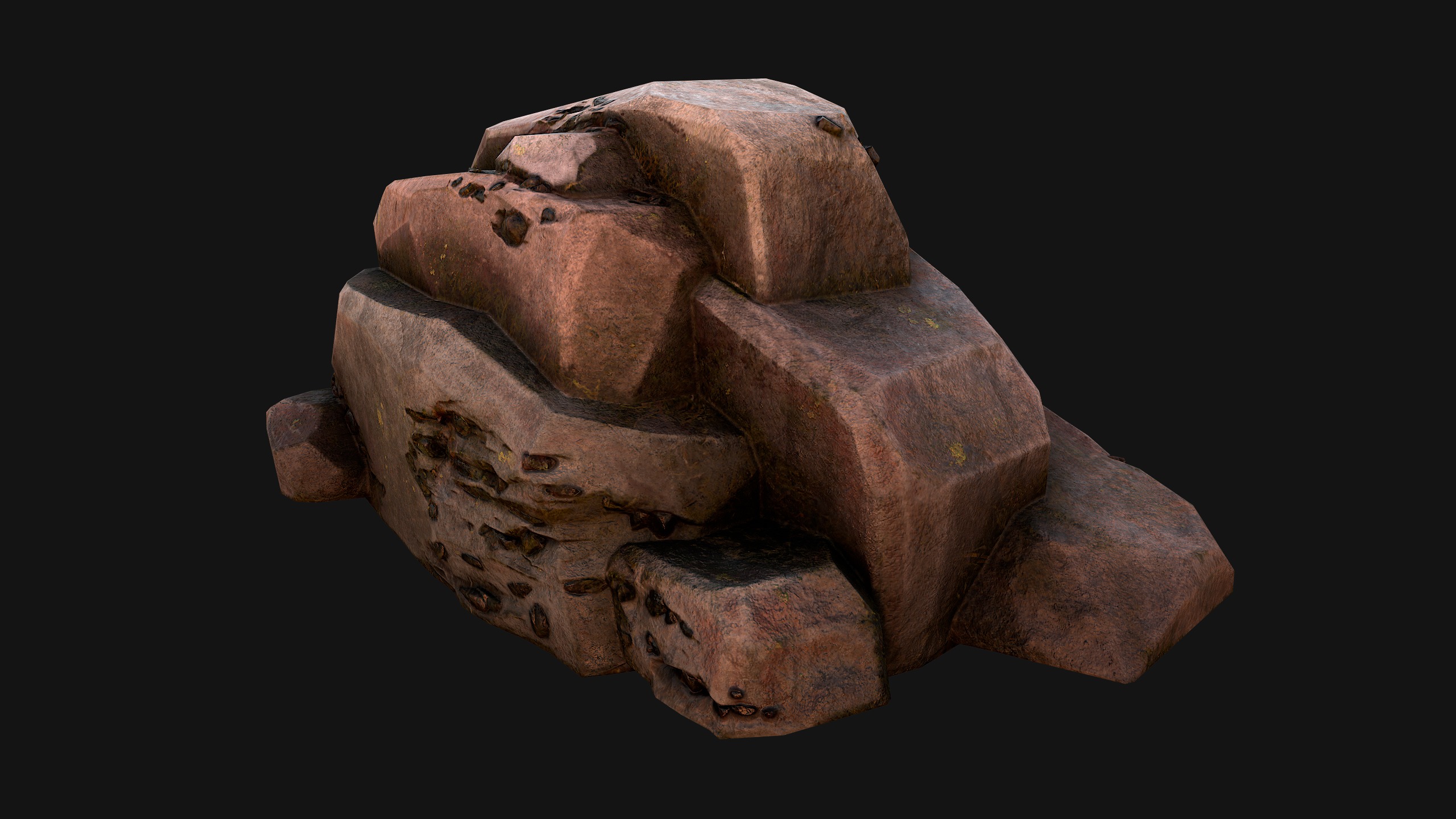 Coal Deposits Rocks and Ore Low-poly 3D model_30