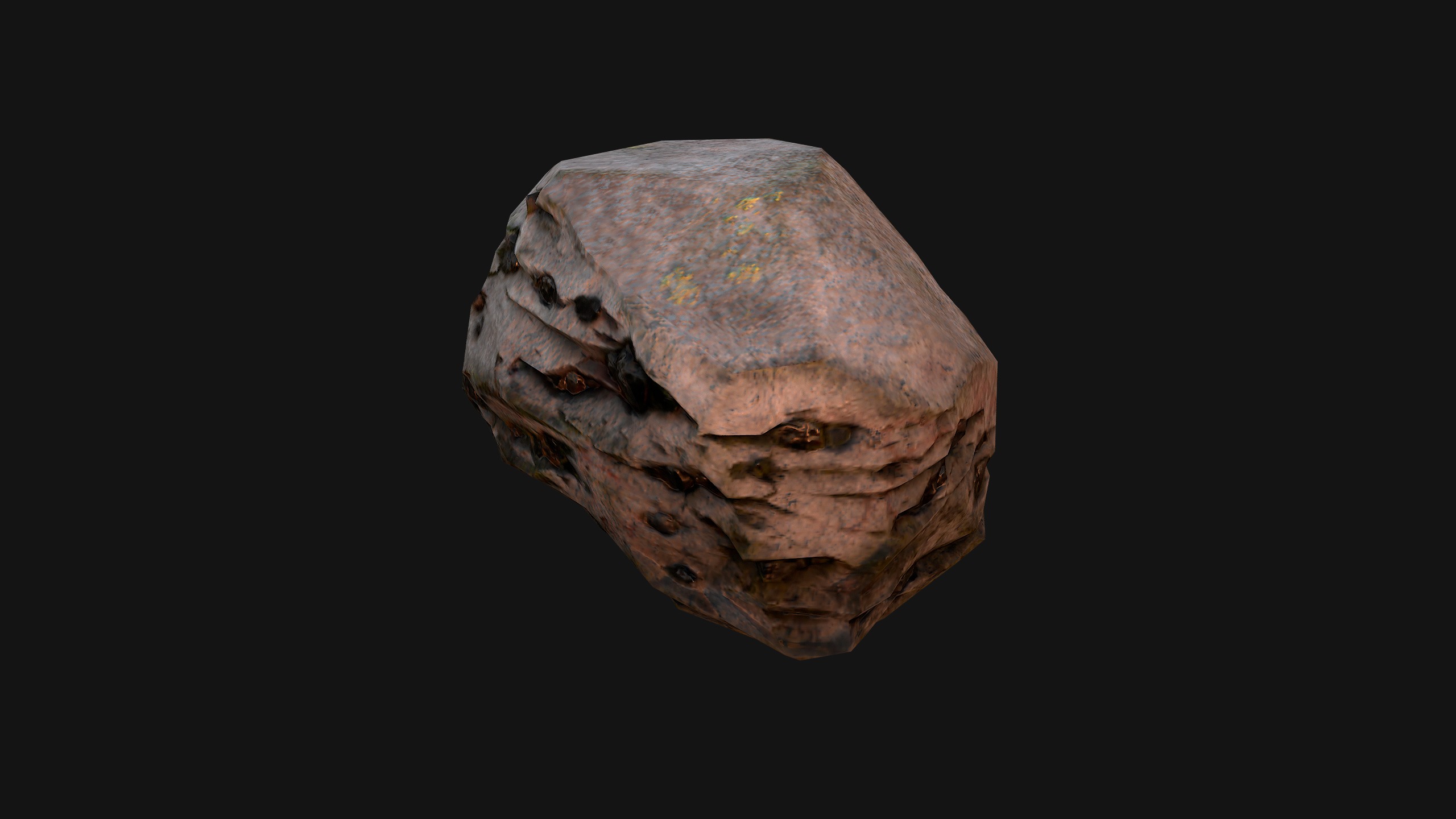 Coal Deposits Rocks and Ore Low-poly 3D model_16