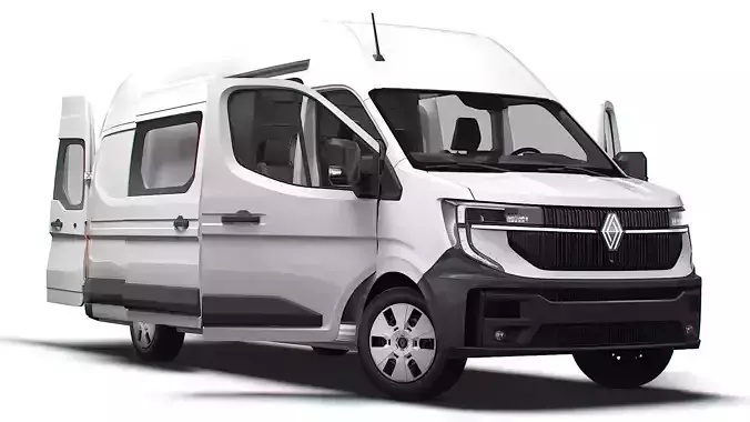 Renault Master L4H3 CrewCab Van HQ Interior 2024