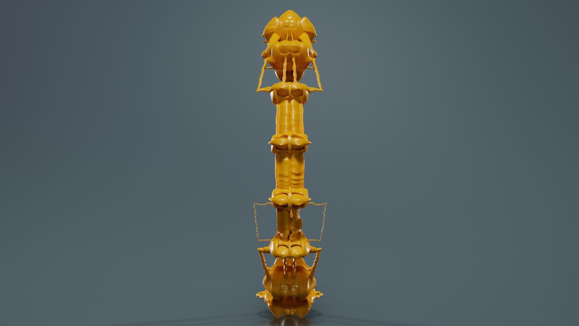 Alien Ring 3D model_2