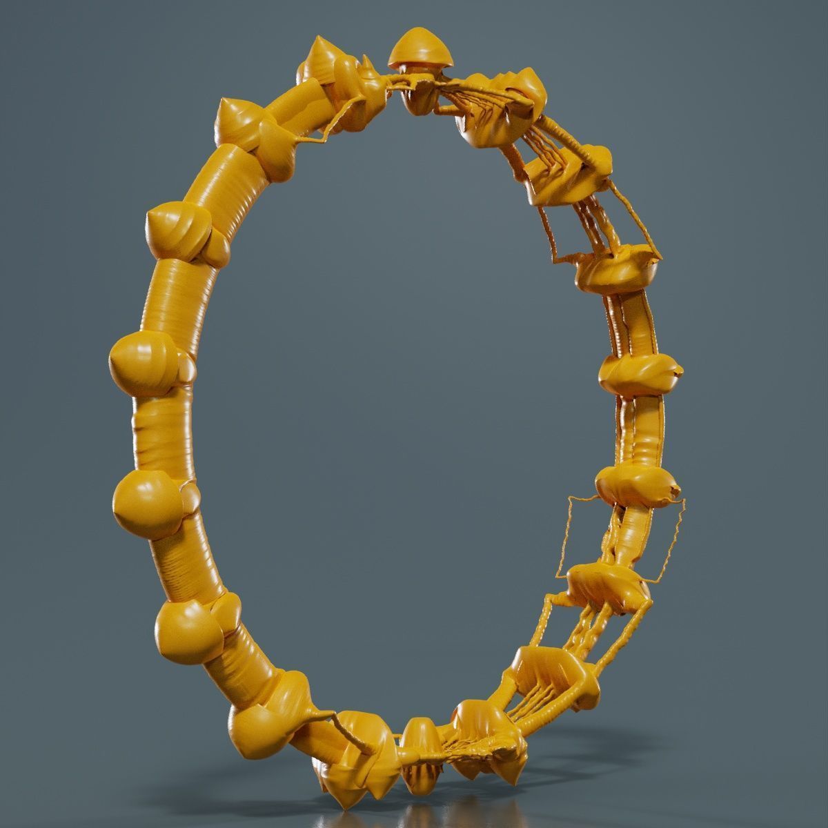 Alien Ring 3D model_14