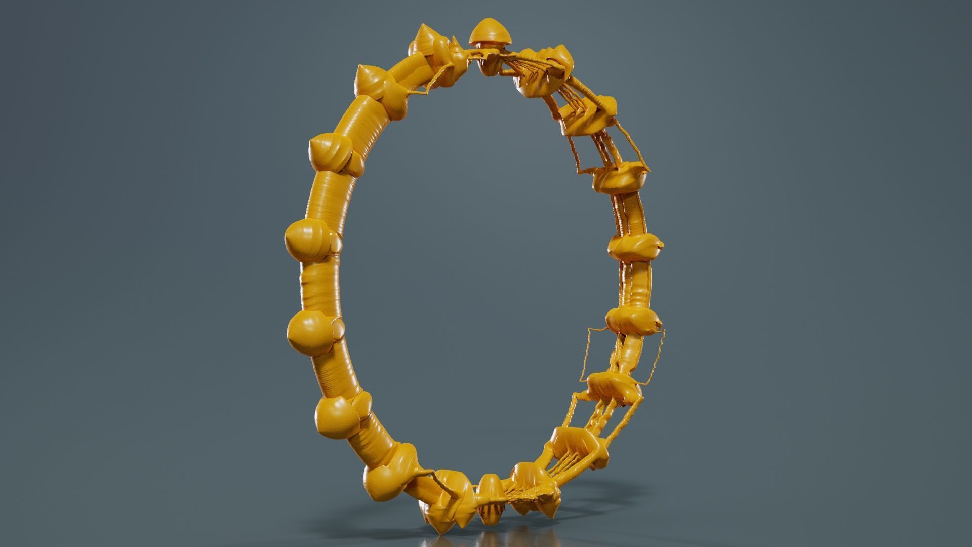 Alien Ring 3D model_4