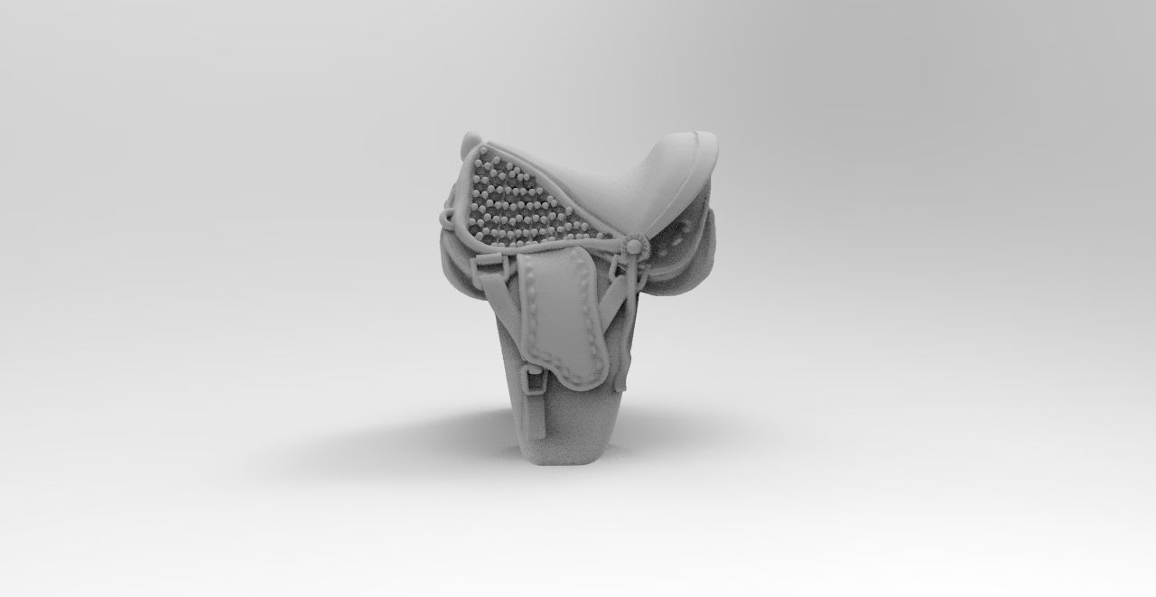 anillo silla de montar  3D print model_1