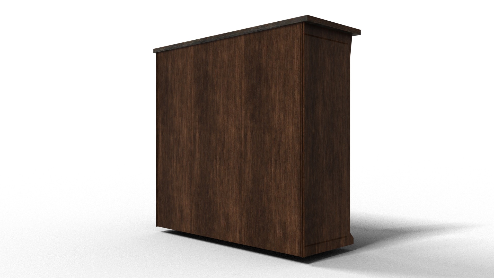 Fireplace  Low-poly 3D model_5