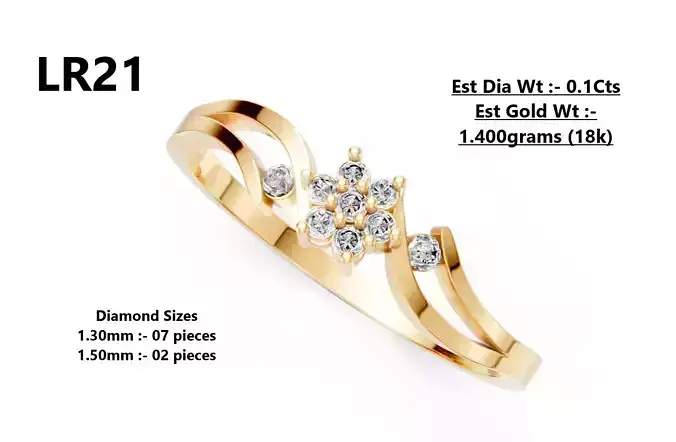 Lightweight Diamond Ring
