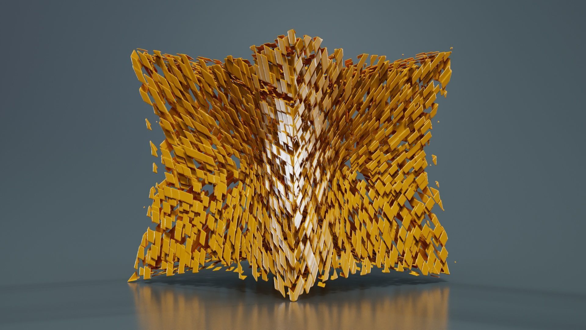 Deflated Bricks 3D model_5