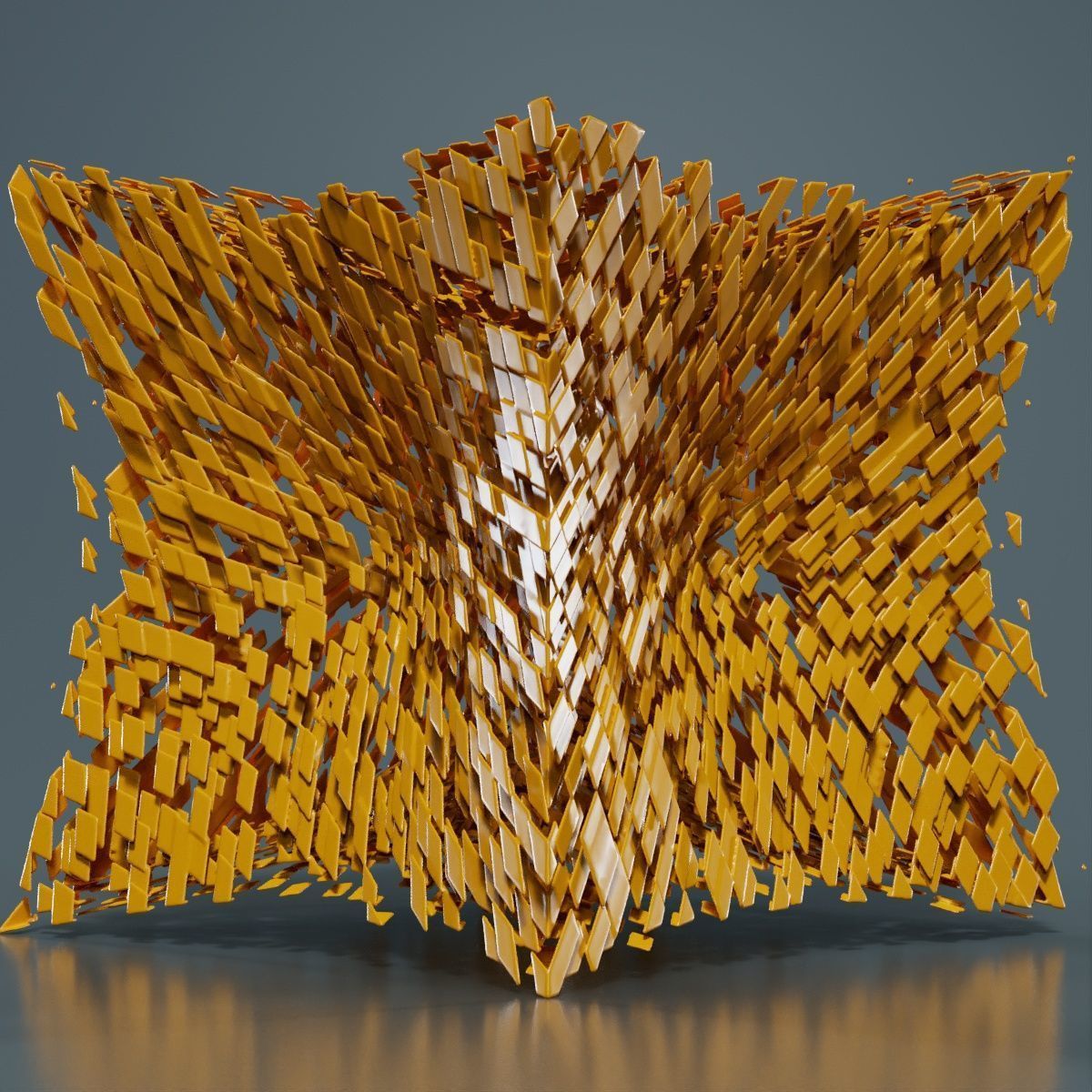 Deflated Bricks 3D model_14