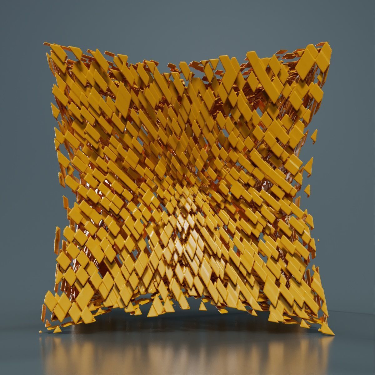 Deflated Bricks 3D model_9