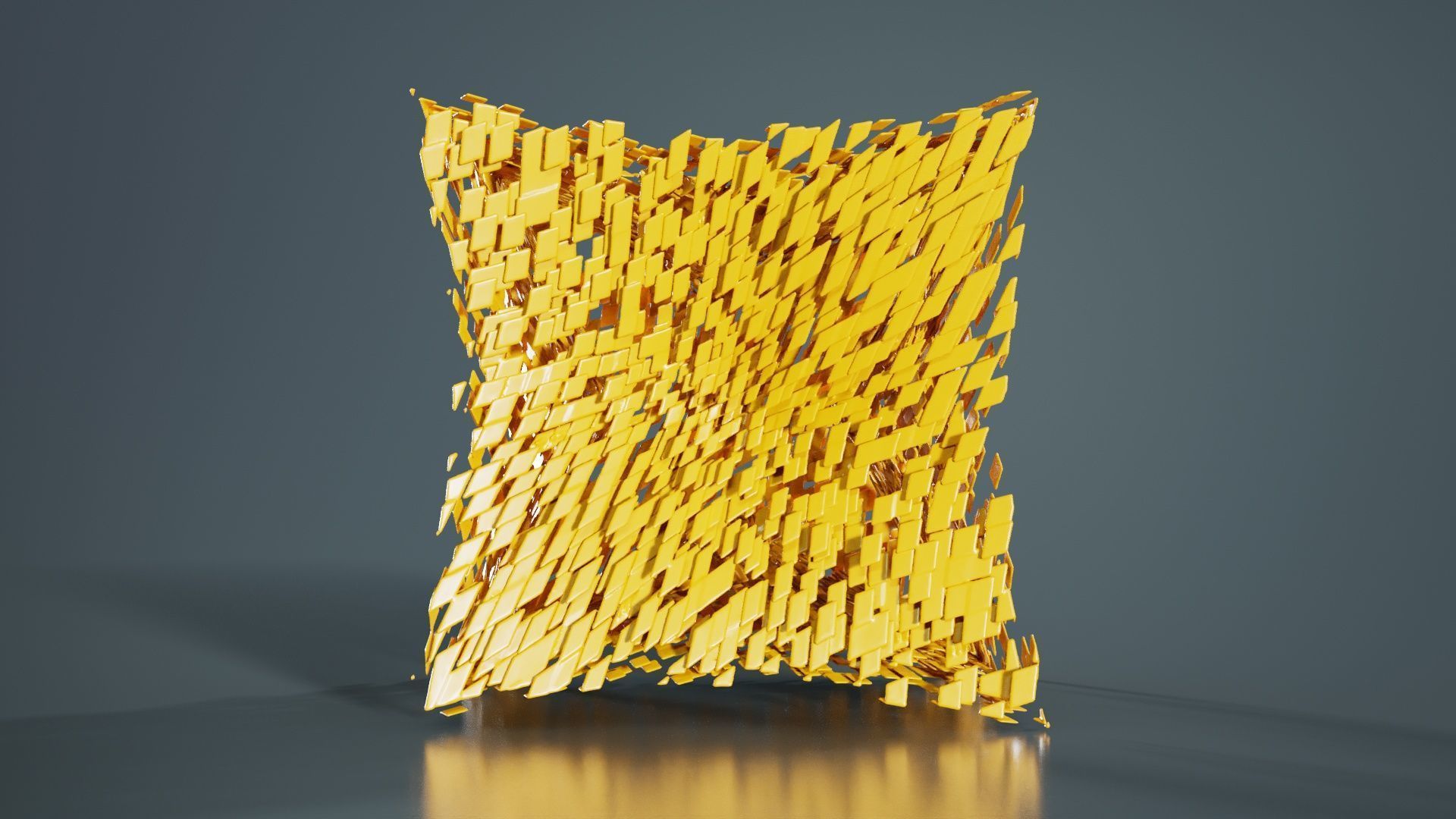 Deflated Bricks 3D model_1