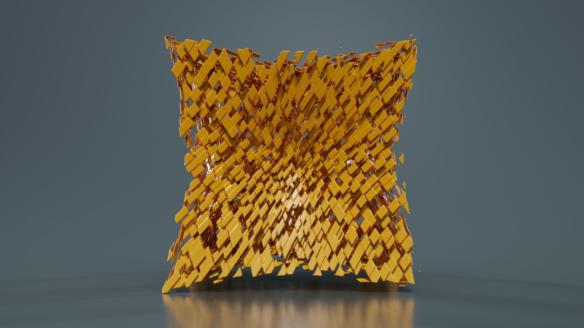 Deflated Bricks 3D model_3