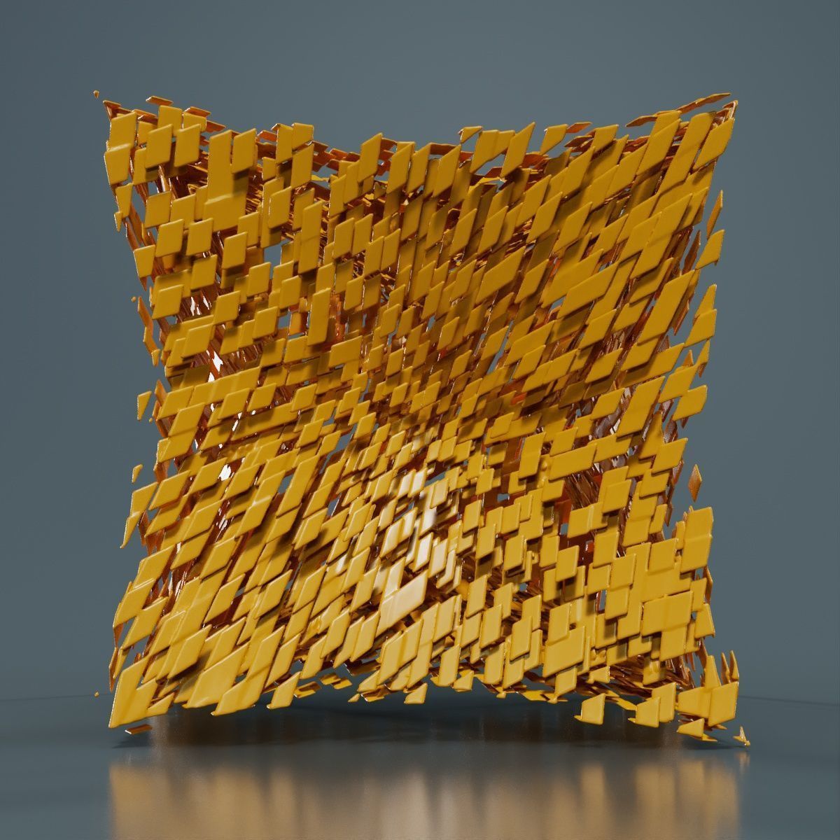 Deflated Bricks 3D model_11