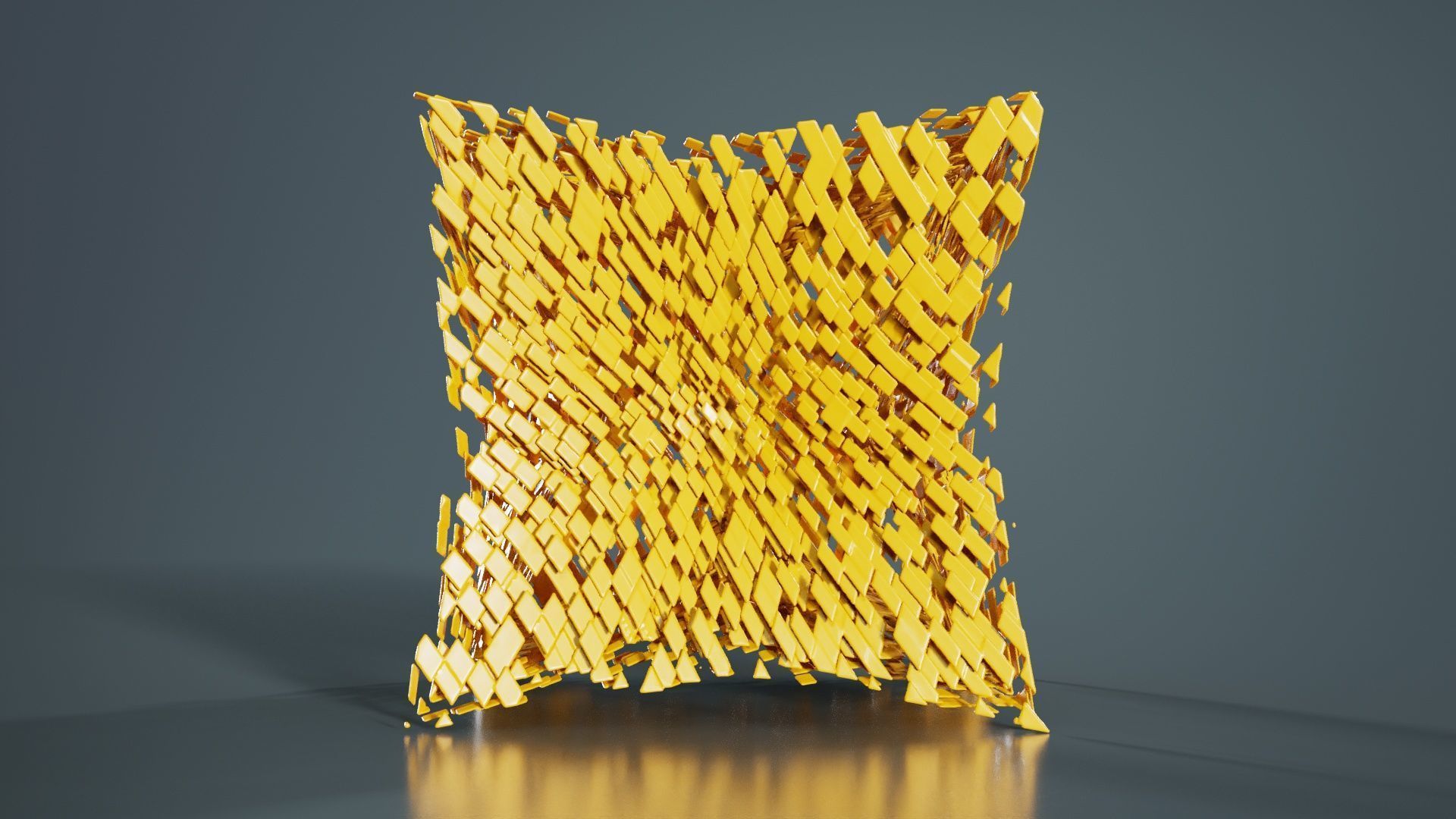 Deflated Bricks 3D model_4