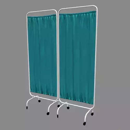 Hospital Curtain Divider Low Poly Low-poly 3D model Hospital Curtain Divider Low Poly Low-poly 3D model