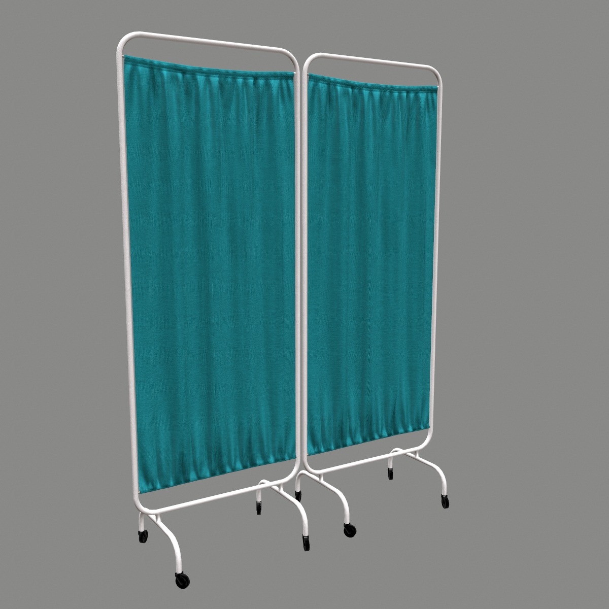Hospital Curtain Divider Low Poly Low-poly 3D model_1