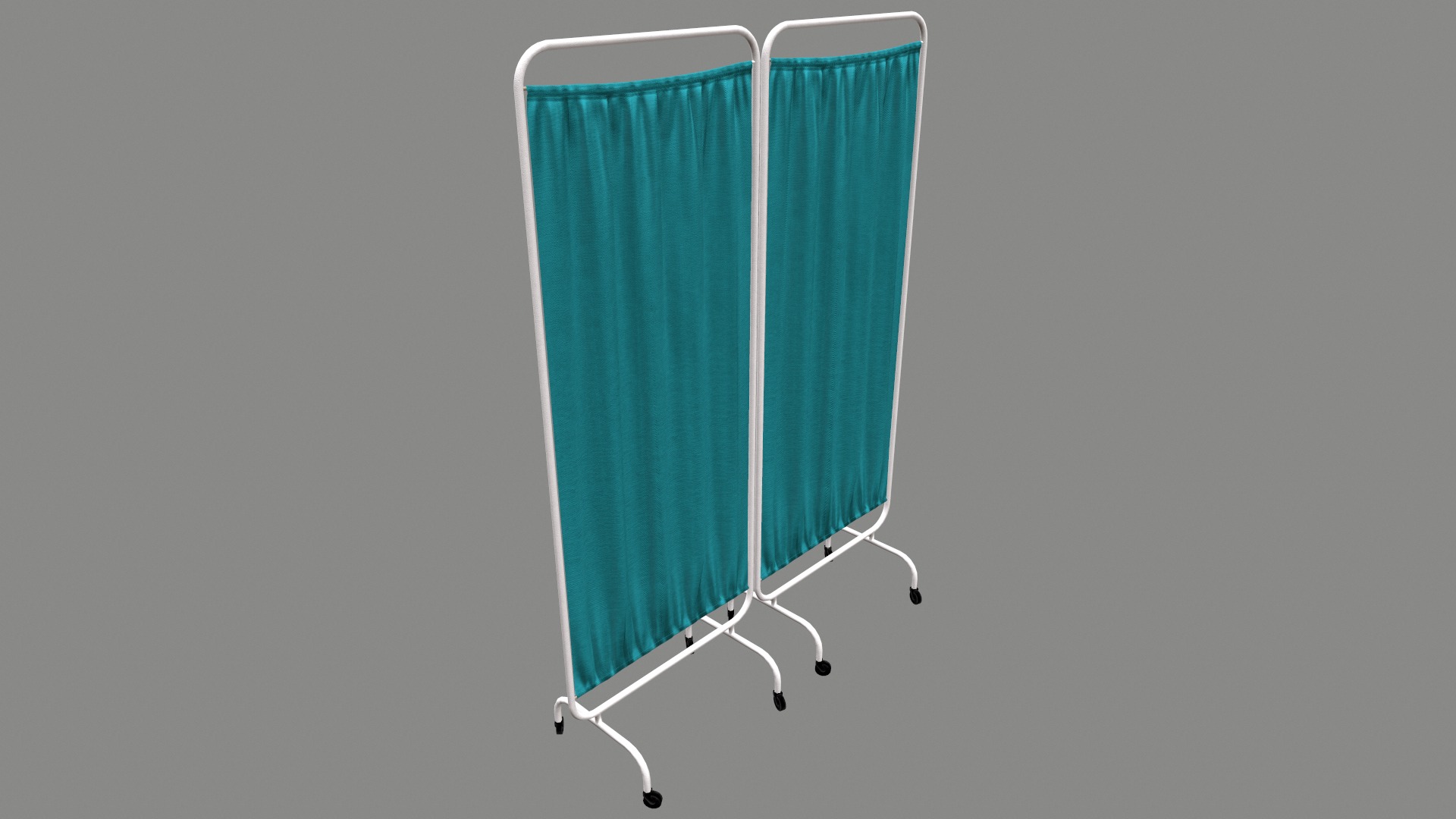 Hospital Curtain Divider Low Poly Low-poly 3D model_13