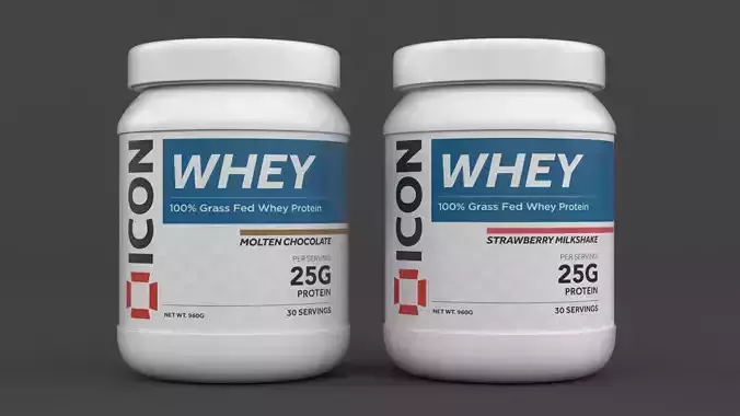 Protein Powder 3D model
