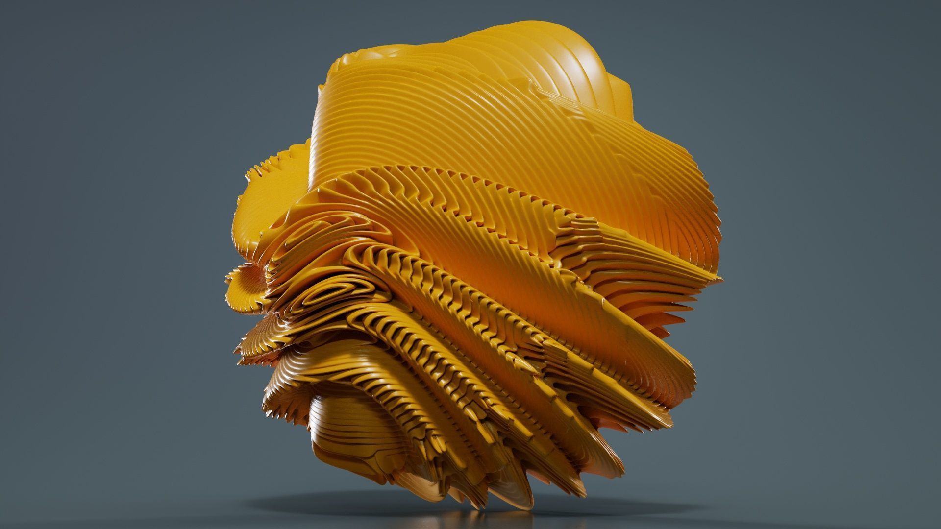 Digital Flower 1 3D model_2