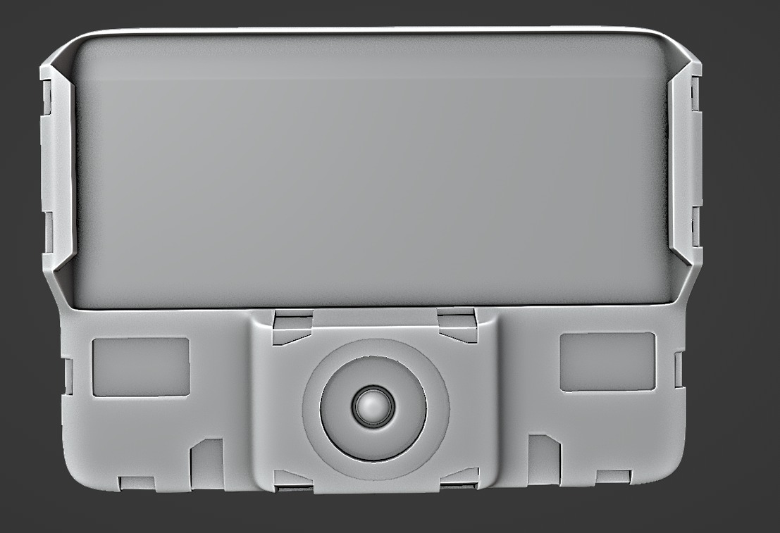 Edesix VB-320 Body-Worn Camera Body cam Tactical gear  Low-poly 3D model_4