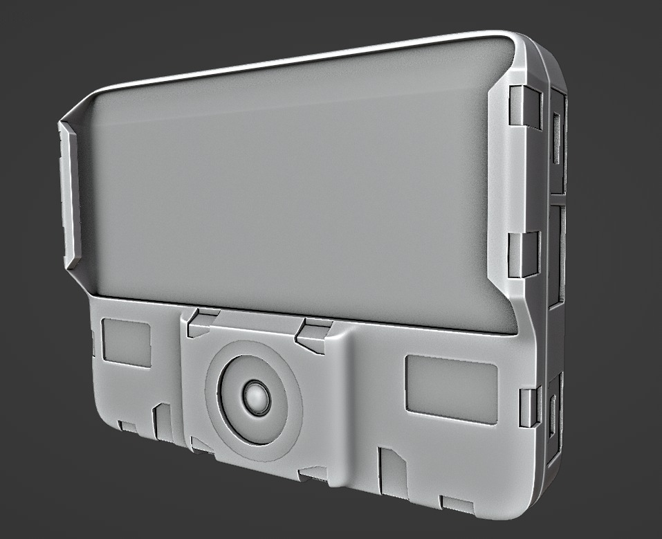 Edesix VB-320 Body-Worn Camera Body cam Tactical gear  Low-poly 3D model_9