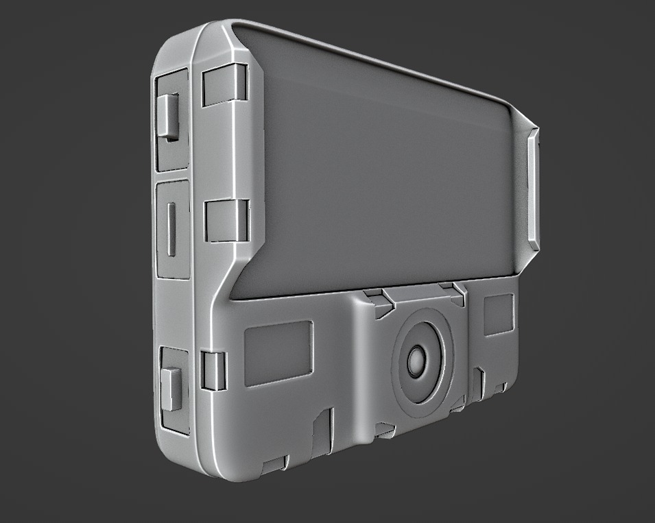 Edesix VB-320 Body-Worn Camera Body cam Tactical gear  Low-poly 3D model_5