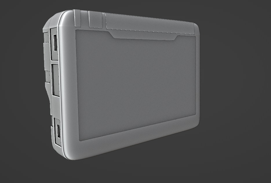 Edesix VB-320 Body-Worn Camera Body cam Tactical gear  Low-poly 3D model_8