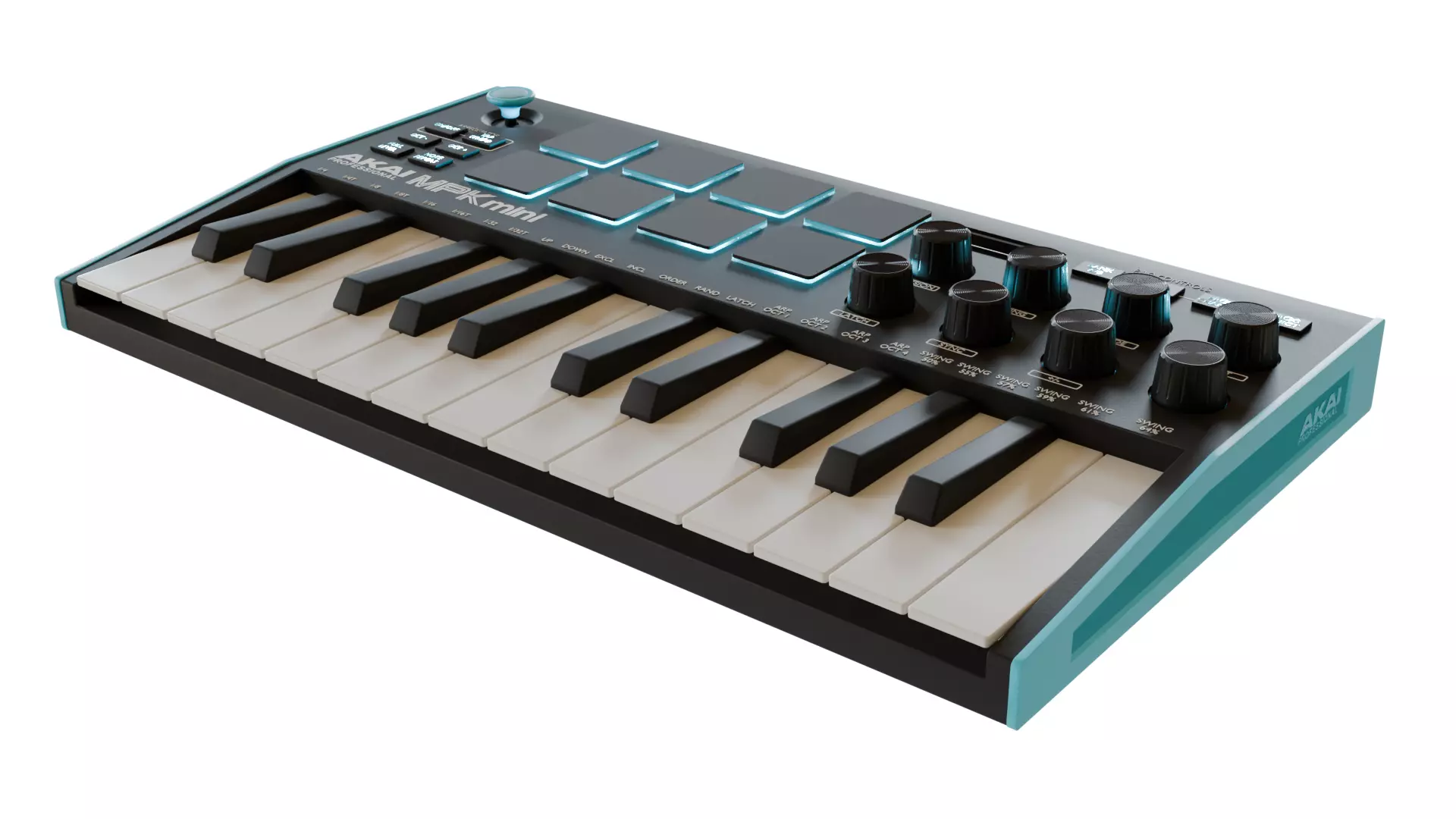 AKAI MINI midi keyboard 3D model_0
