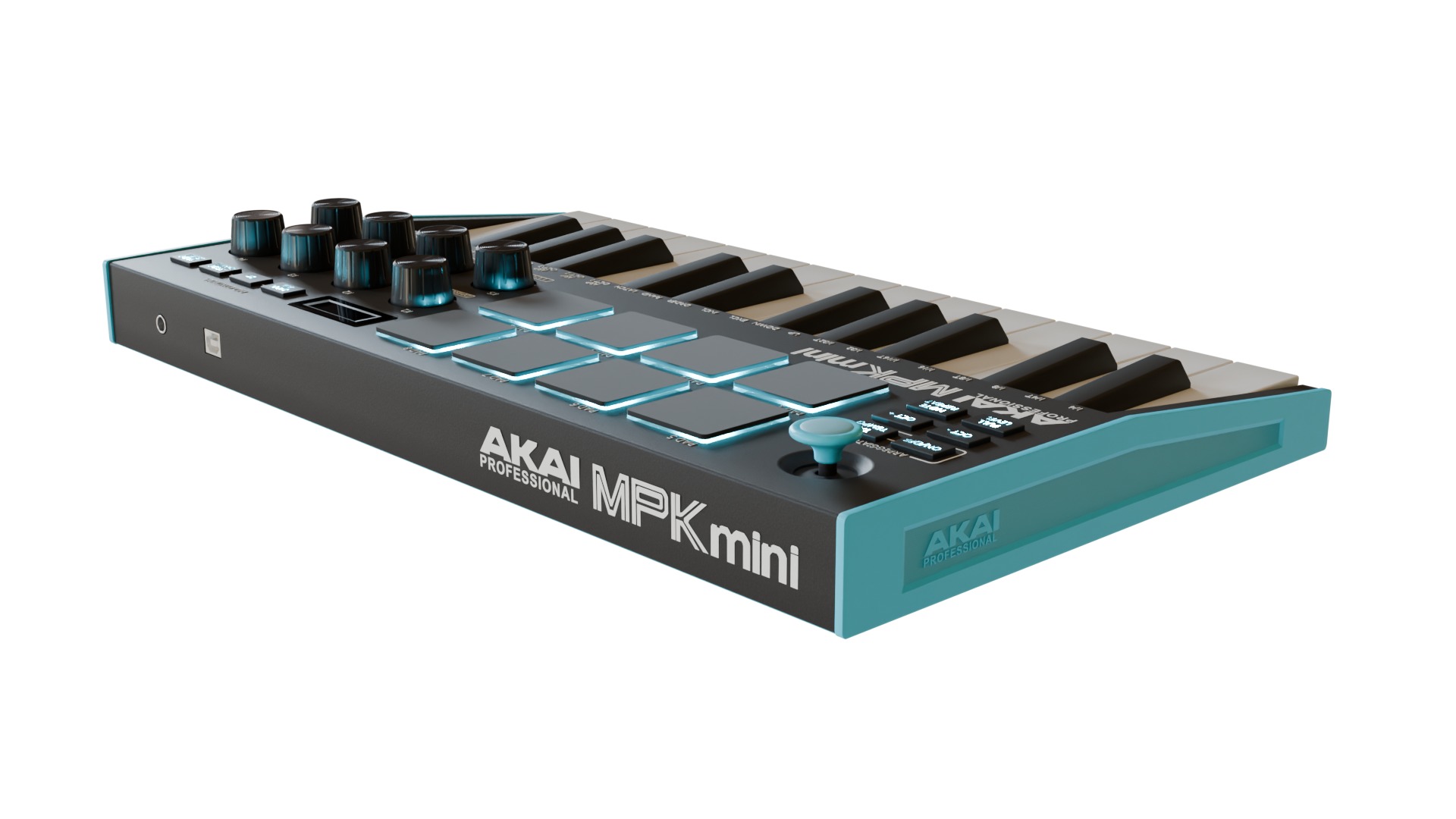 AKAI MINI midi keyboard 3D model_8