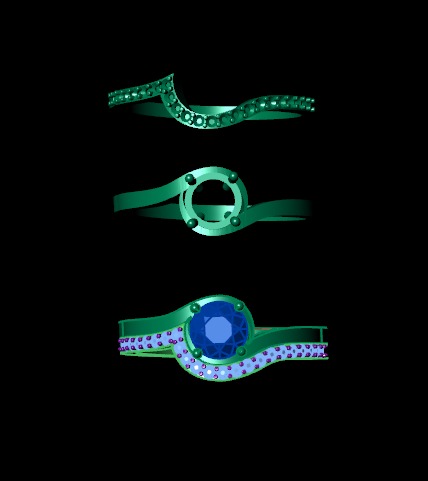 anillo y pis argolla  3D print model_1