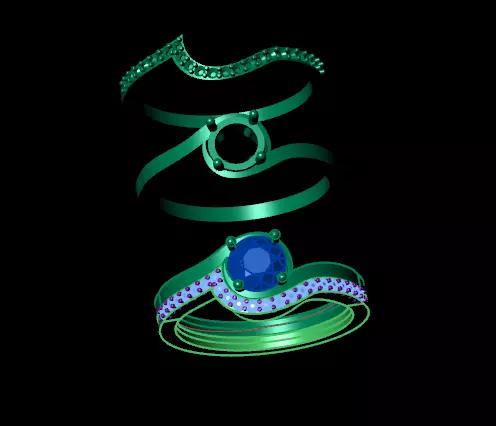 anillo y pis argolla  3D print model_0