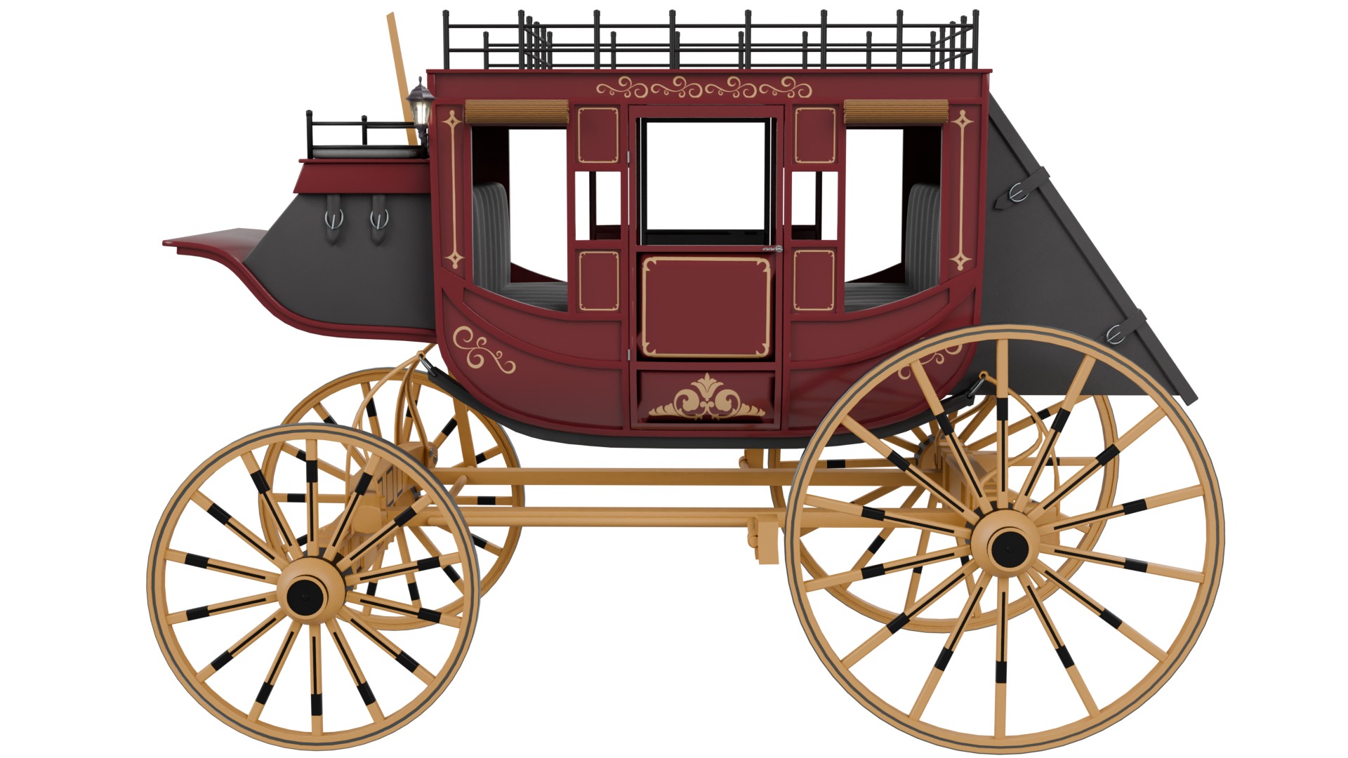 Stage Coach 3D model_1